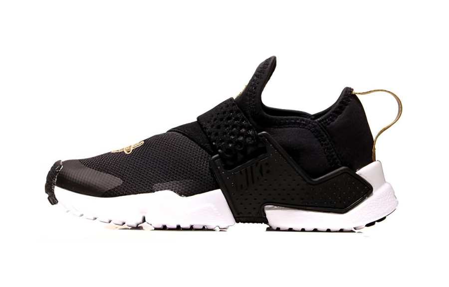 Nike Nike Huarache Extreme Trendy Cushioning, Wear Resistant Low top Kids' Running Shoes Black Gold