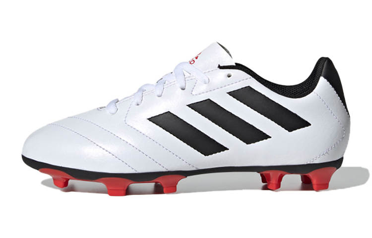 Adidas Adidas Goletto 7 Slip Resistant Abrasion Resistant Cushioning Low top Kids' Soccer Shoes White Red Kids'