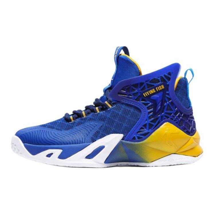 QIAODAN High top Basketball Shoes Blue Teenagers