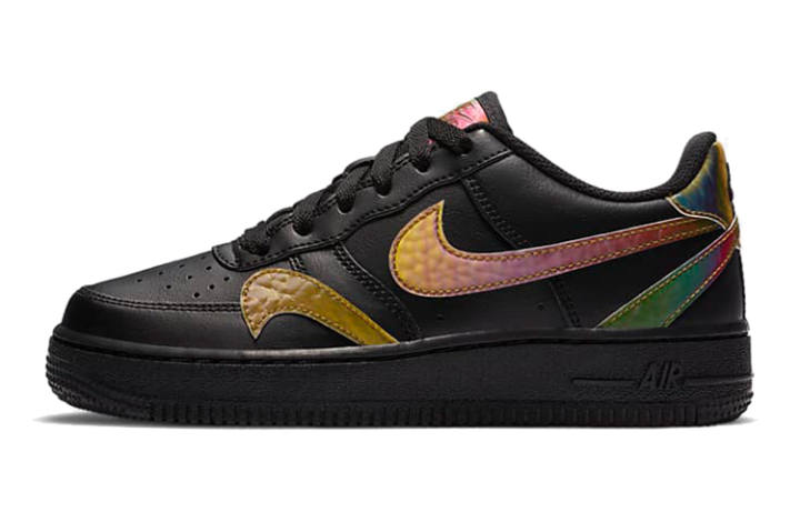 Nike Nike Air Force 1 Low LV8 Misplaced Swooshes Black Multi GS