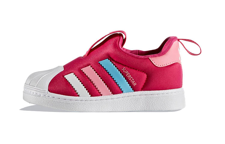 Adidas Originals SUPERSTAR 360 Low top Skateboard Shoes Red Blue Pink Children Aged 3 7 Years Old