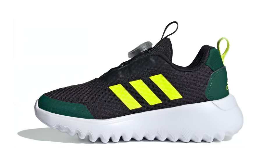 Adidas Adidas ActiveFlex BOA 3.0 BOA 3 Cushioning, Wear Resistant Low top Kids' Running Shoes Black Green Yellow Kids'