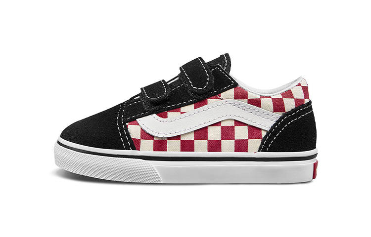 Vans Old Skool V Canvas Low top Skateboard Shoes Black Infant And Toddler
