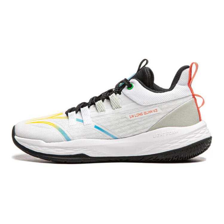 Li-Ning YOUNG Li Ning YOUNG Dragon Punch V3 Low top Basketball Shoes White Unisex