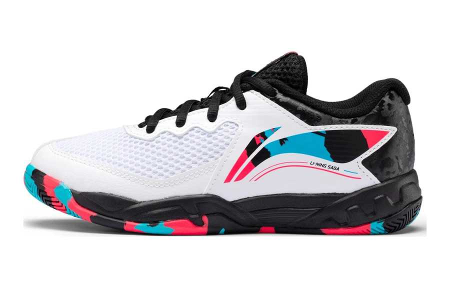 Li-Ning Li Ning 2 Junior Slip Resistant Cushioning Abrasion Resistant Low top Kids' Training Shoes Black White