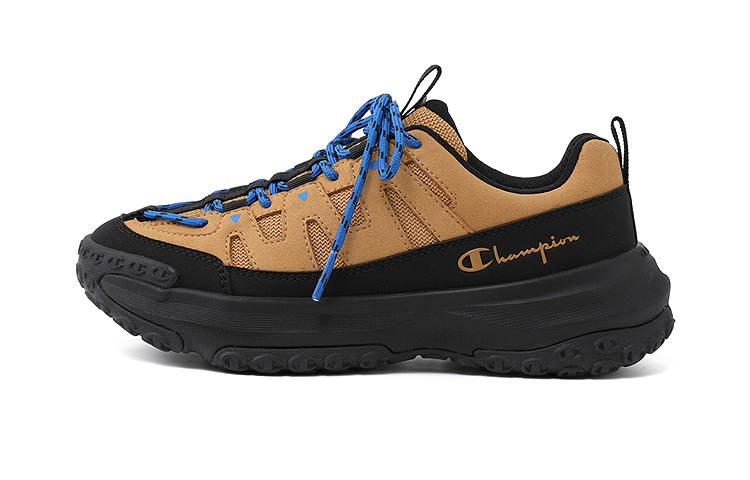 Champion Kids Synthetic Leather, Textile Abrasion Resistant Low top Kids' Running Shoes Brown Yellow Kids'