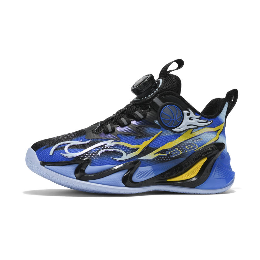 JIAFEIMAO Mesh Abrasion Resistant Rebound Lightweight Cushioning Balance Mid top Basketball Shoes Kids'