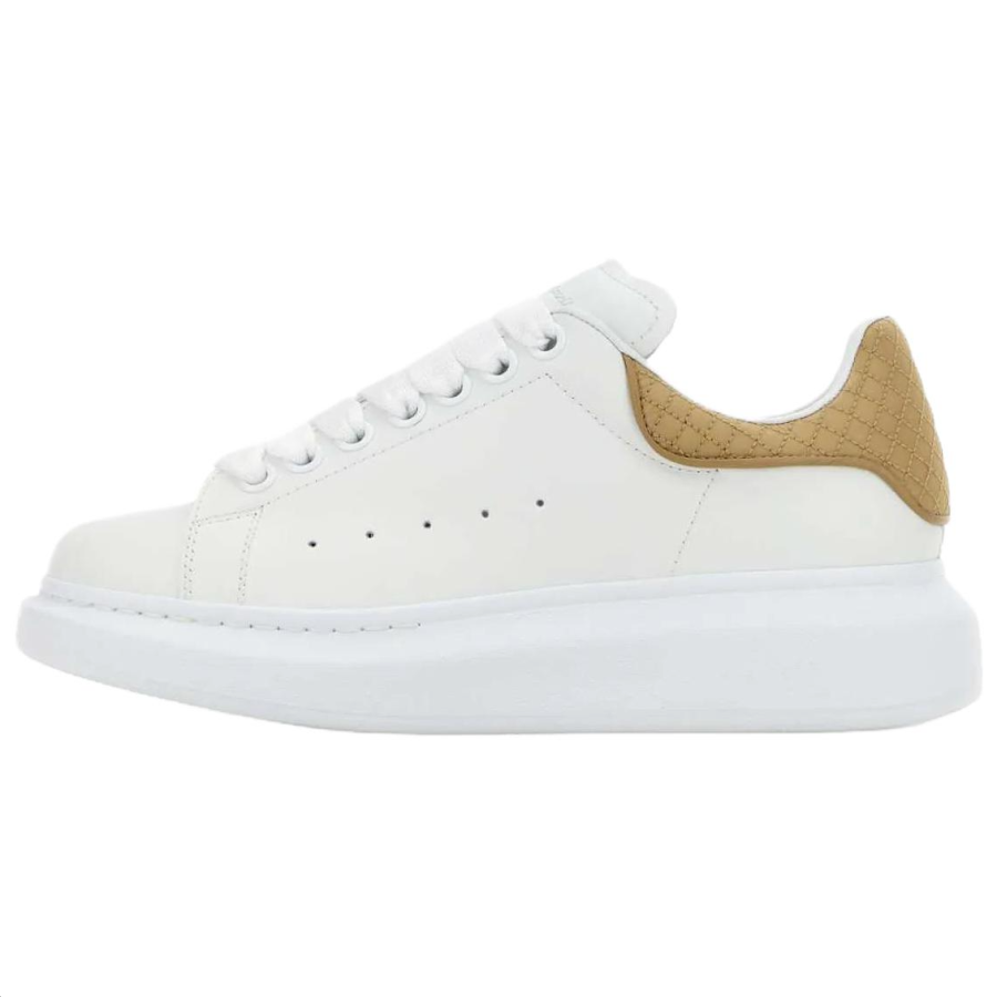Alexander McQueen Leather Low top Casual Shoes Women's Ecru