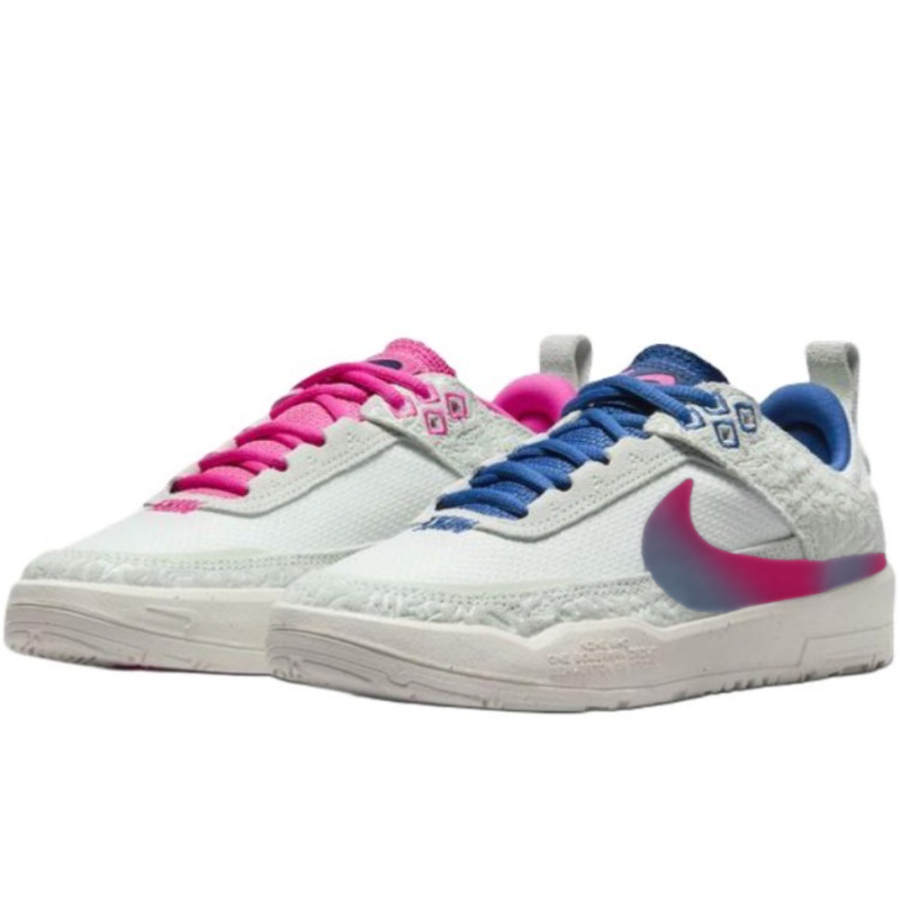 Nike Nike SB DAY ONE Urban Soft Light Abrasion Resistant Low top Kids' Skateboarding Shoes Pink Blue Kids'