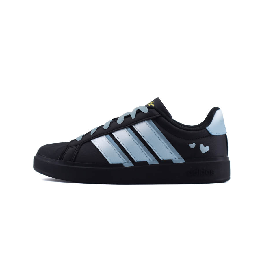 Adidas Adidas Street Talk Leather Low top Kids' Skateboarding Shoes Black Blue Unisex
