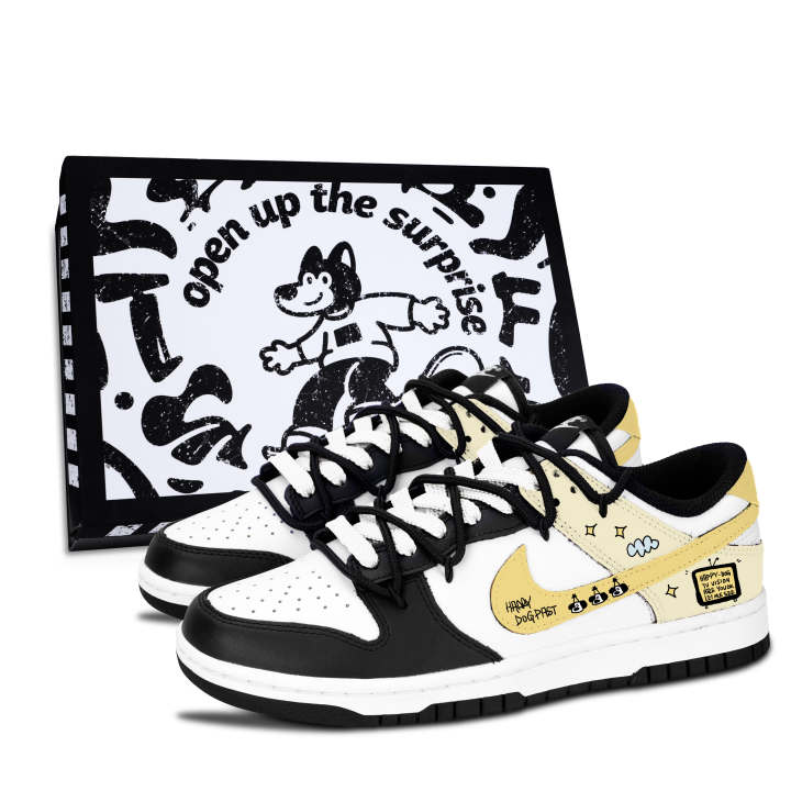 Nike Nike Dunk Cute Dog Star Whispers Leather Slip Resistant Lightweight Cushioning Slip Resistant Lightweight Cushioning