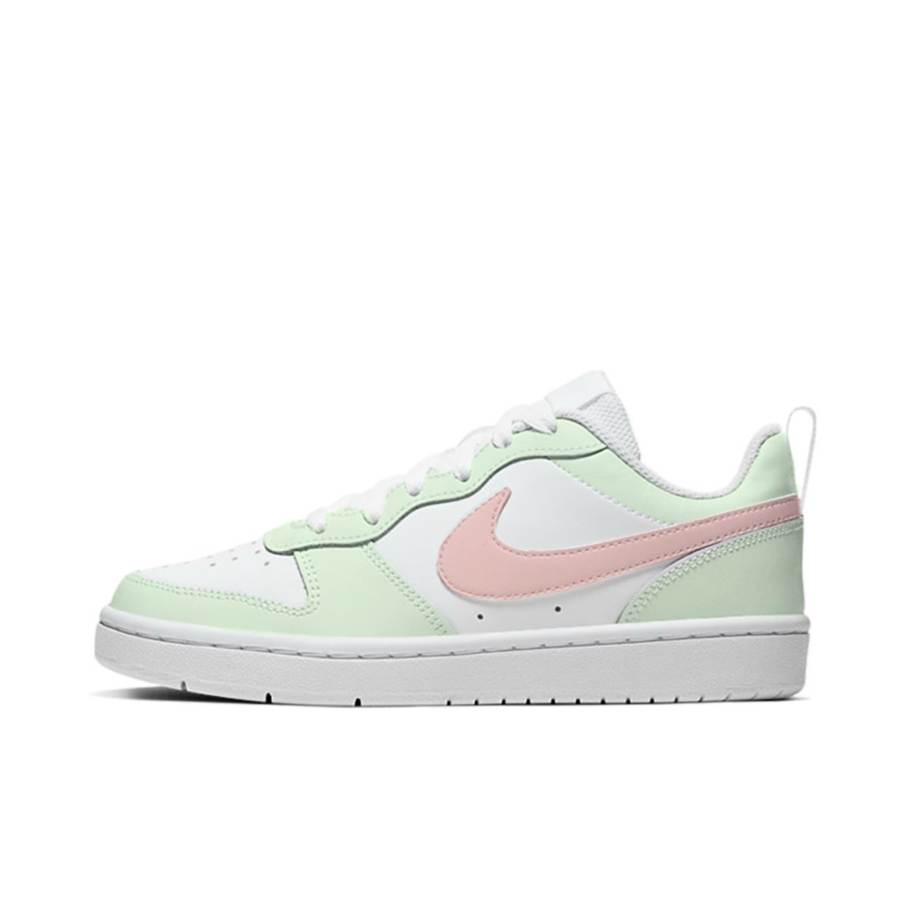 Nike Nike Court Borough 2Court Borough Low 2 Kids' Skateboarding Shoes White Green Pink Teenagers