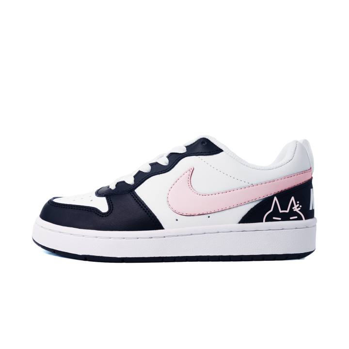 Nike Nike Court Borough Pink Tip Ears Cat Slip Resistant Abrasion Resistant Slip Resistant Abrasion Resistant Low top