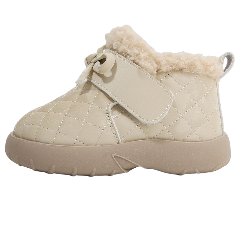 MAIBUXIONG Fleece Lined Comfortable Versatile Minimalist Style Thermal Toddler Shoes Infant And Toddler