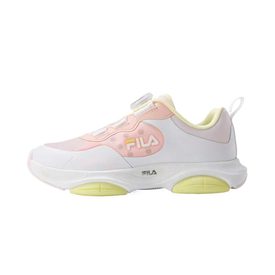 FILA KIDS Breathable Cushioning Rebound Low top Kids' Training Shoes White/Pink Kids'