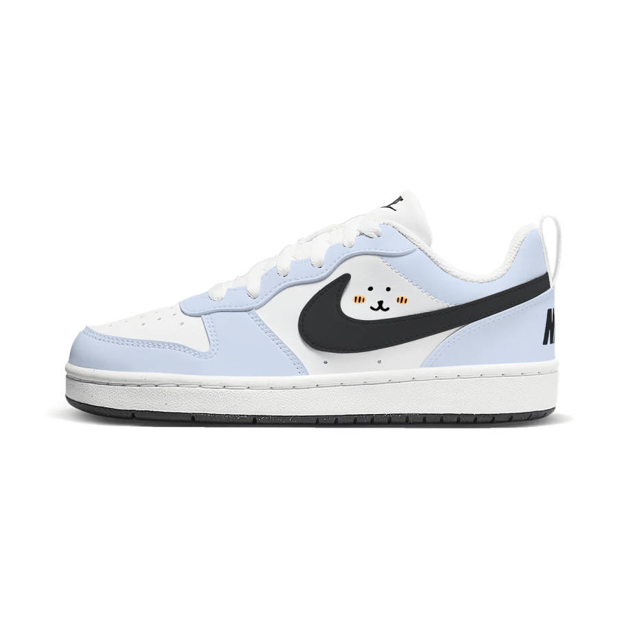 Nike Nike Court Borough White Bear King Low top Kids' Skateboarding Shoes Blue Unisex