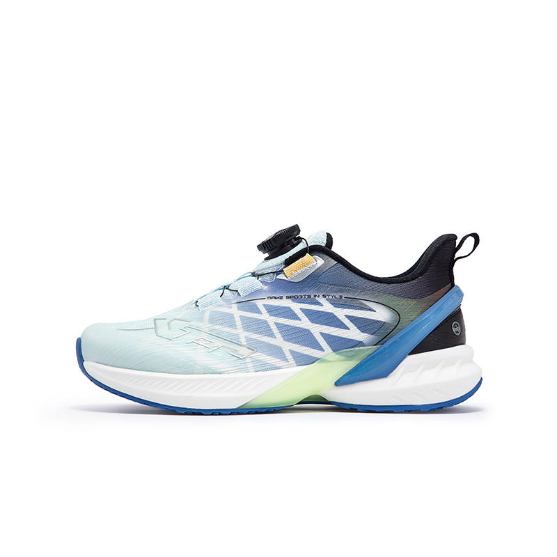 XTEP Slip Resistant Abrasion Resistant Low top Kids' Running Shoes Misty Blue Kids'