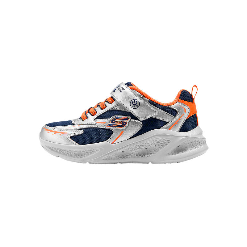 Skechers Kids Meteor Lights Low top Kids Lifestyle Shoes Silver Kids'