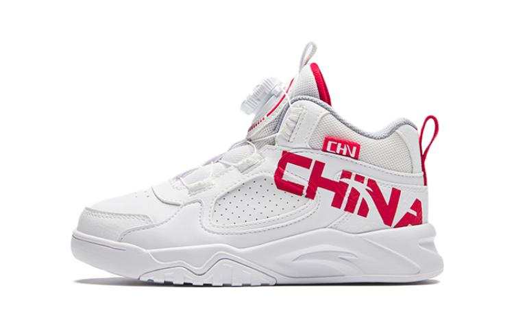 Antakids Life Collection Versatile Cushioning High top Kids' Skateboarding Shoes White Red