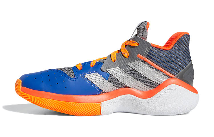 Adidas Adidas Harden Stepback 1 Breathable Low top Basketball Shoes Blue Orange Gray Teenagers
