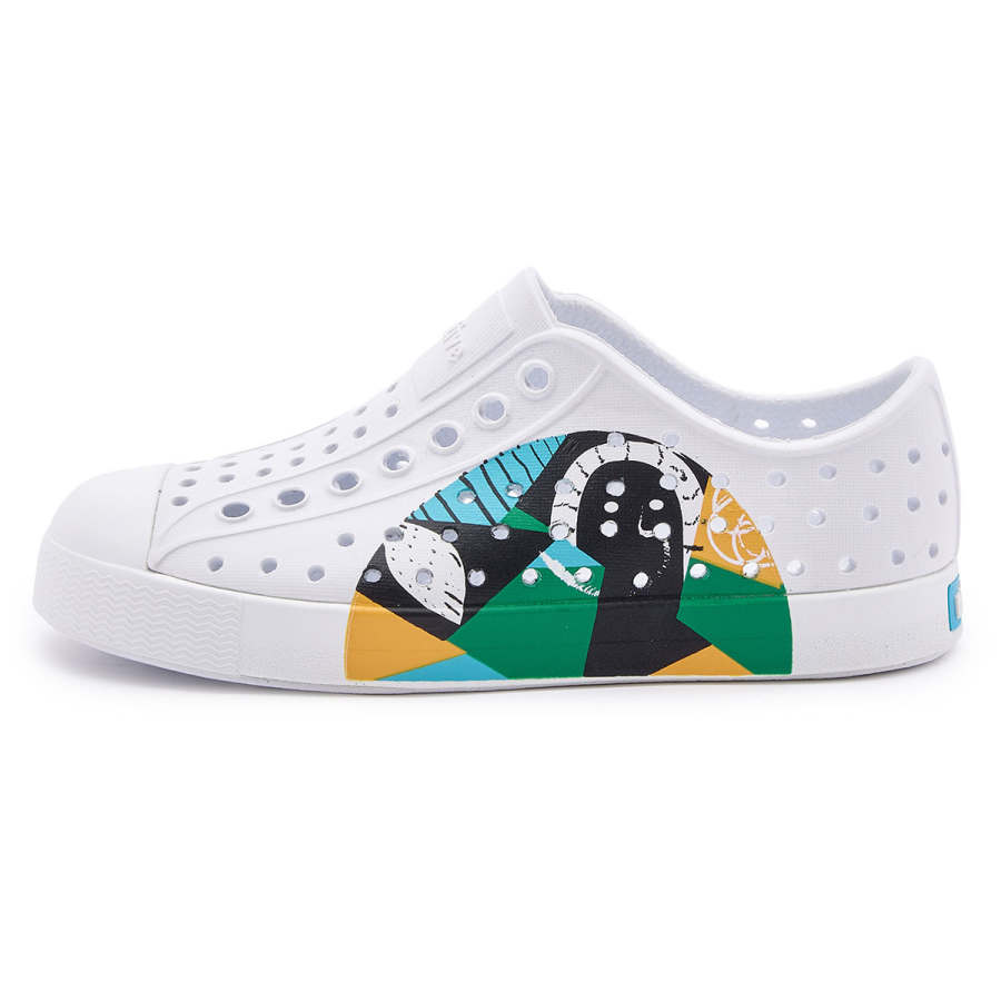 Native Shoes Jefferson Abstract Dream Collection Children's Sandals White Kids'