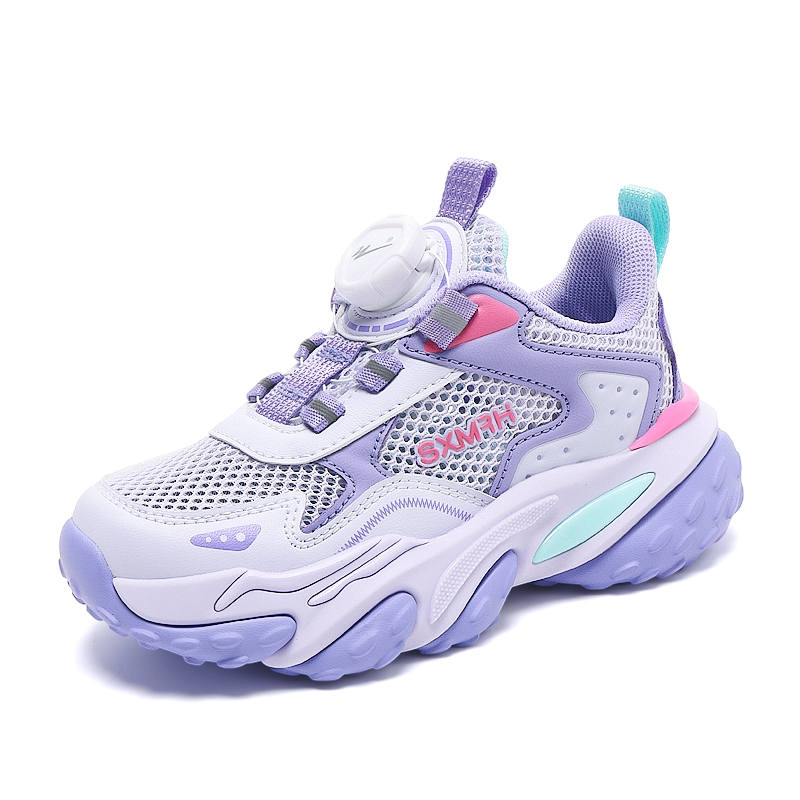 Binary Binary Breathable Lightweight Cushioning Breathable Lightweight Cushioning Low top Kids' Running Shoes Lavender Kids'