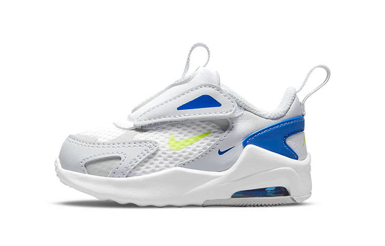 Nike Nike Air Max Bolt Abrasion Resistant Abrasion Resistant Low top Toddler Shoes Gray White Blue Infant And Toddler