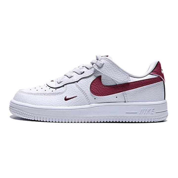 Nike Nike Force 1 Low EasyOn Fabric Low top Skateboard Shoes White Children Aged 3 7 Years Old