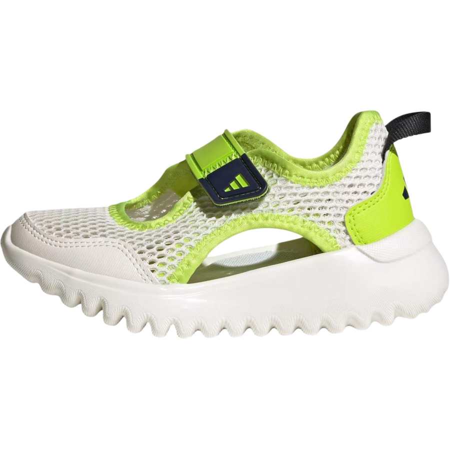 Adidas Adidas Summerfle Abrasion Resistant Breathable Low top Children's Sandals Green/White Children Aged 3 7 Years Old