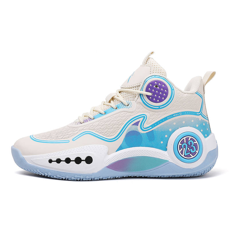 HBRK Abrasion Resistant Breathable Support Abrasion Resistant Breathable Support High top Children's Basketball Shoes