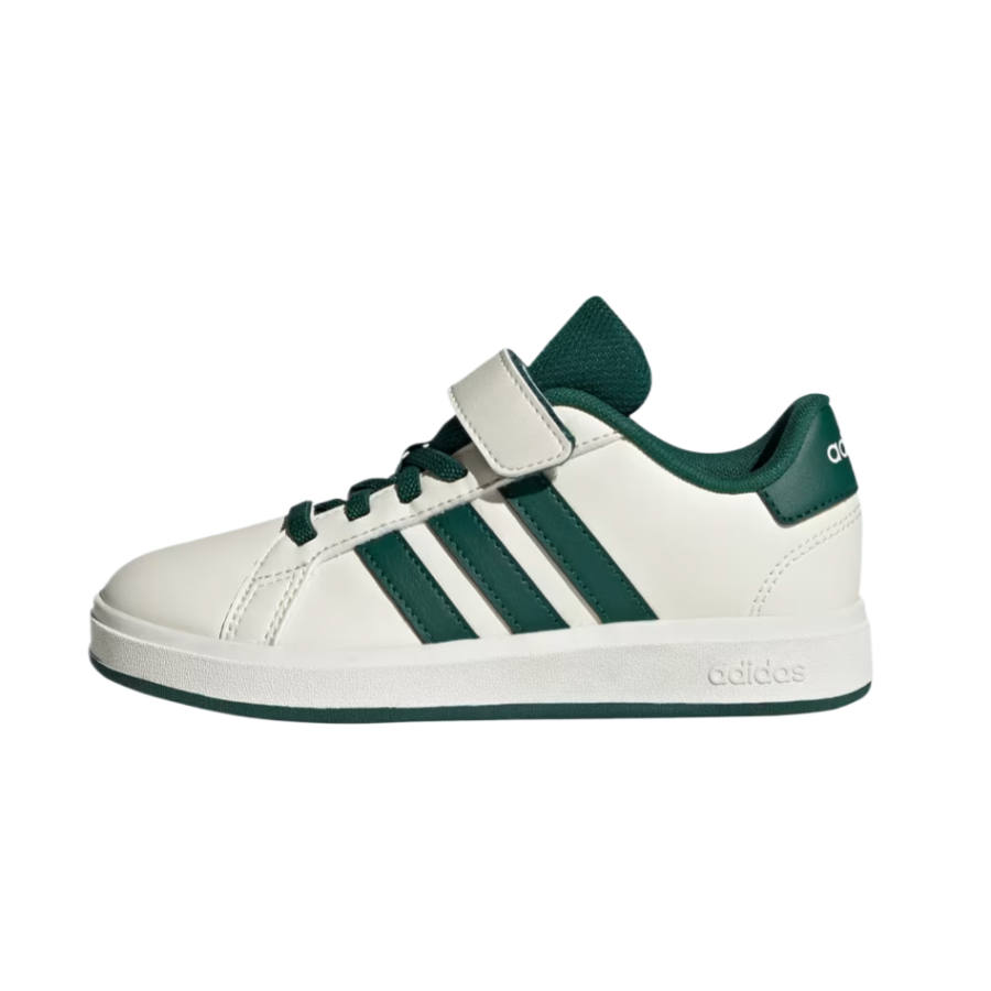 Adidas Adidas GRAND COURT 2.0 Kids' Running Shoes Ecru/Preppy Green/Core Black Children Aged 3 7 Years Old