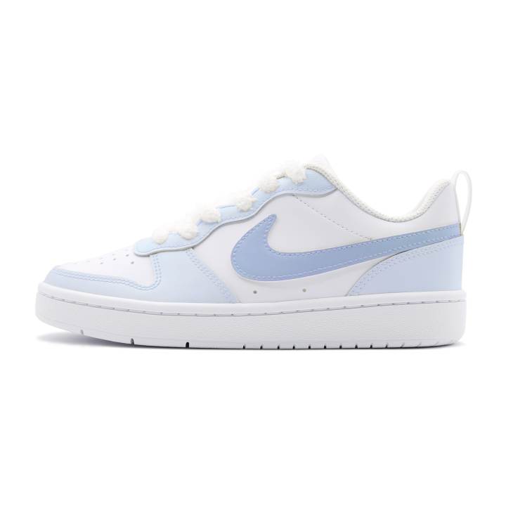 Nike Nike Court Borough White Grape Green Grape, One Manufacturing, Blue Hook, Fashion Versatile