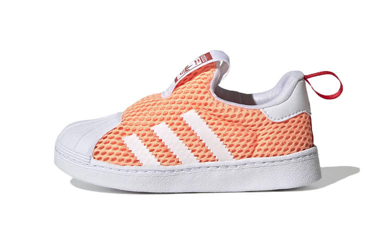 Adidas Originals Superstar Collection Low top Toddler Shoes Orange Infant And Toddler