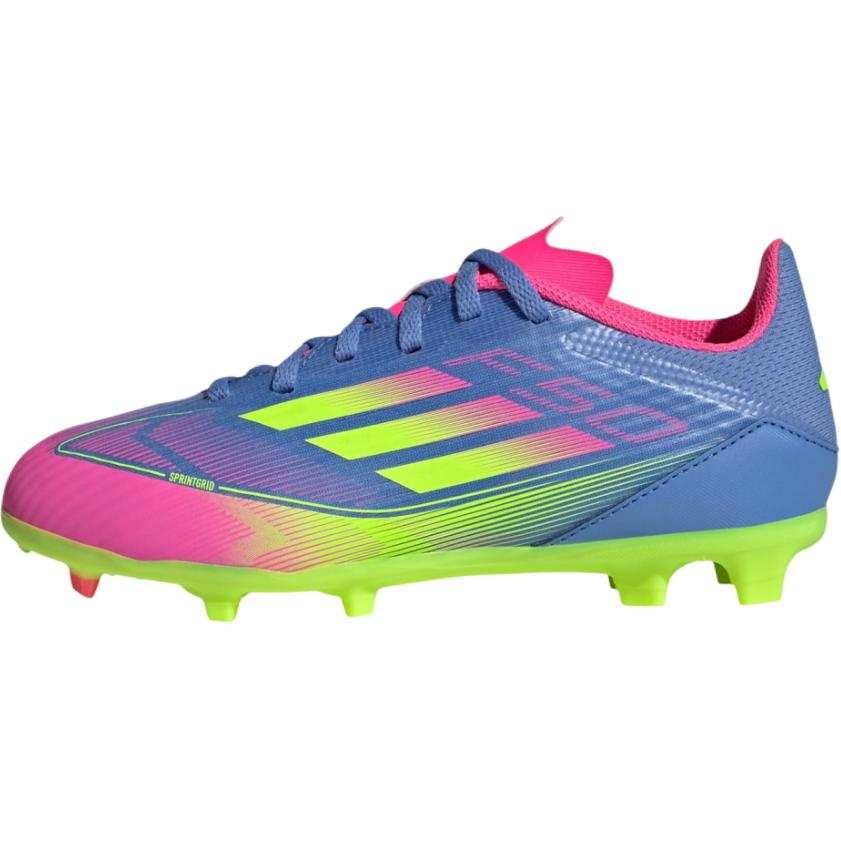 Adidas Adidas F50 League Cushioning Abrasion Resistant Support Low top Kids' Soccer Shoes Blue Yellow Kids'