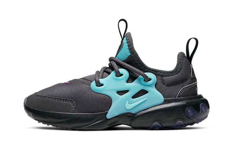 Nike Nike React Presto Slip Resistant Cushioning Abrasion Resistant Kids Lifestyle Shoes Blue Black
