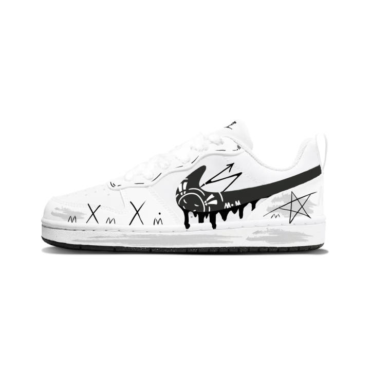 Nike Nike Court Borough Starry Tide Synthetic Leather Slip Resistant Cushioning Abrasion Resistant