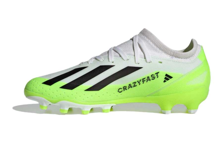 Adidas Adidas X Crazyfast.3 Abrasion Resistant Low top Kids' Soccer Shoes White Green Kids'