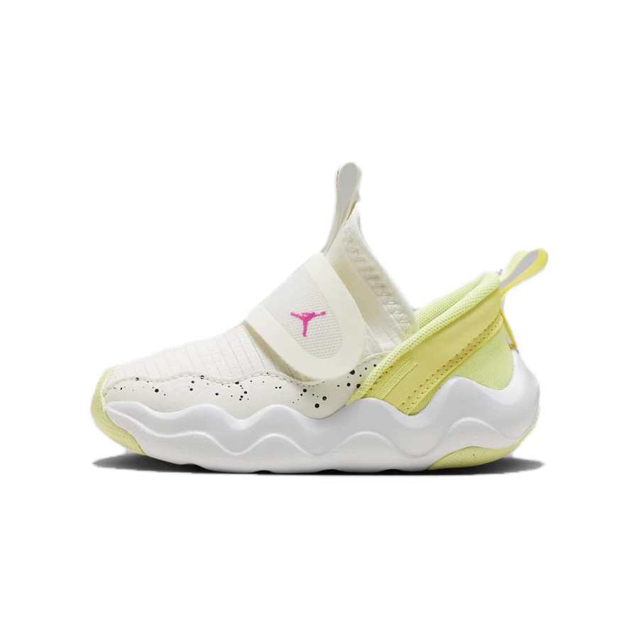 Jordan Baby Jordan 23/7 Comfortable Slip Resistant Abrasion Resistant Low top Toddler Shoes White Yellow