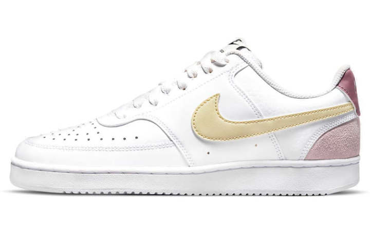 Nike Nike Court Vision 1 Low top Skateboard Shoes White Pink Yellow Unisex
