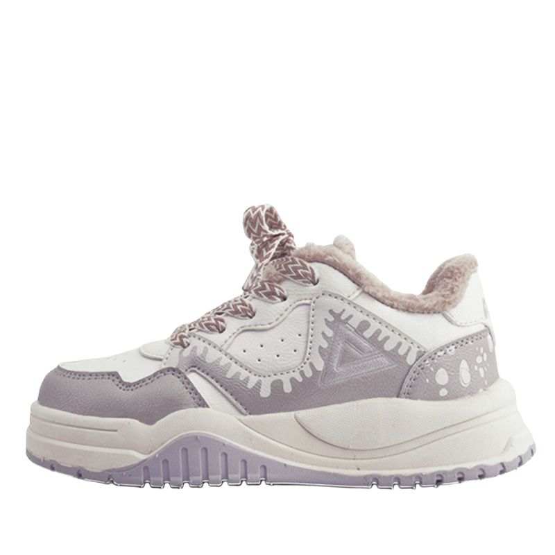 PEAK Synthetic Leather, Textile Fleece Lined Sports Low top Running Shoes Kids'