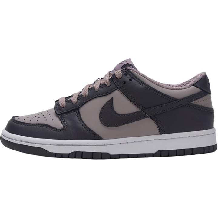 Nike Nike Dunk Synthetic Leather Low top Skateboard Shoes Black Gray Unisex