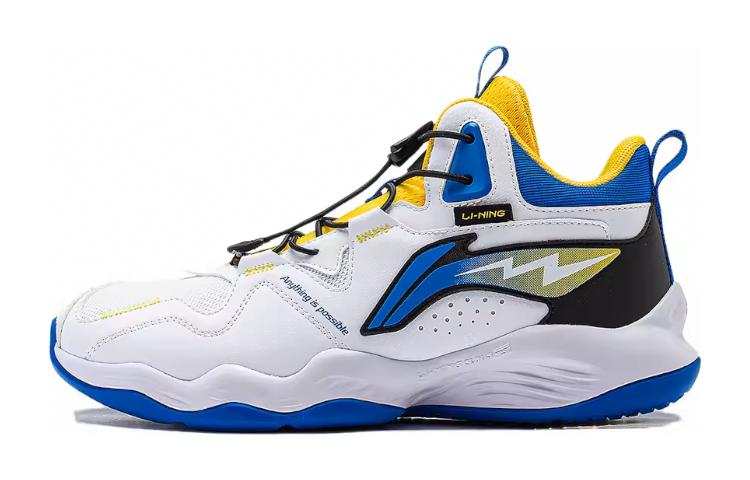 Li-Ning YOUNG Li Ning YOUNG Mid top Children's Basketball Shoes Standard White