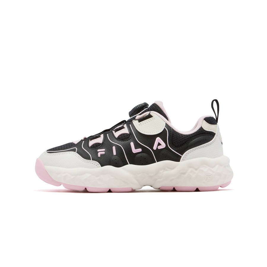 FILA KIDS Heritage FHT Synthetic Leather, Textile Basketball Shoes Black/Fragrant Snow Kids'