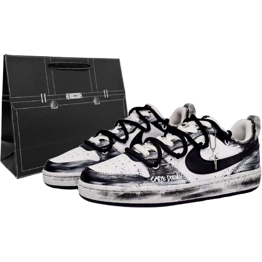 Nike Nike Court Borough Slip Resistant Abrasion Resistant Low top Kids' Skateboarding Shoes Unisex