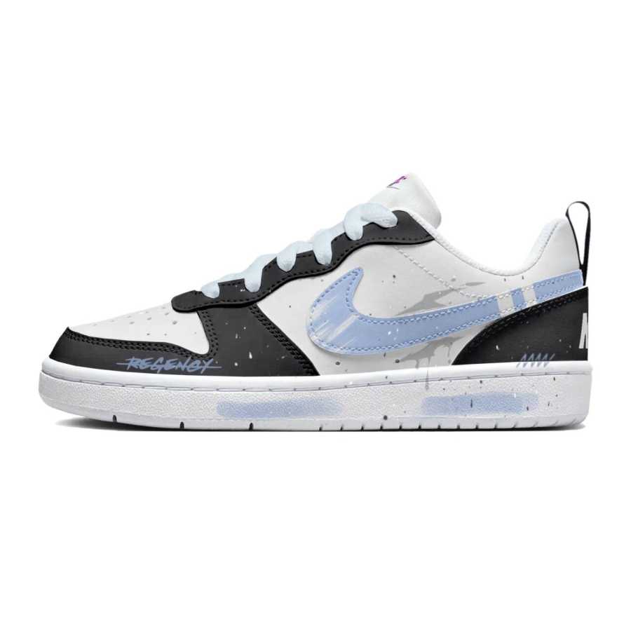 Nike Nike Court Borough Twilight Lingrong Synthetic Leather Slip Resistant Abrasion Resistant Low top