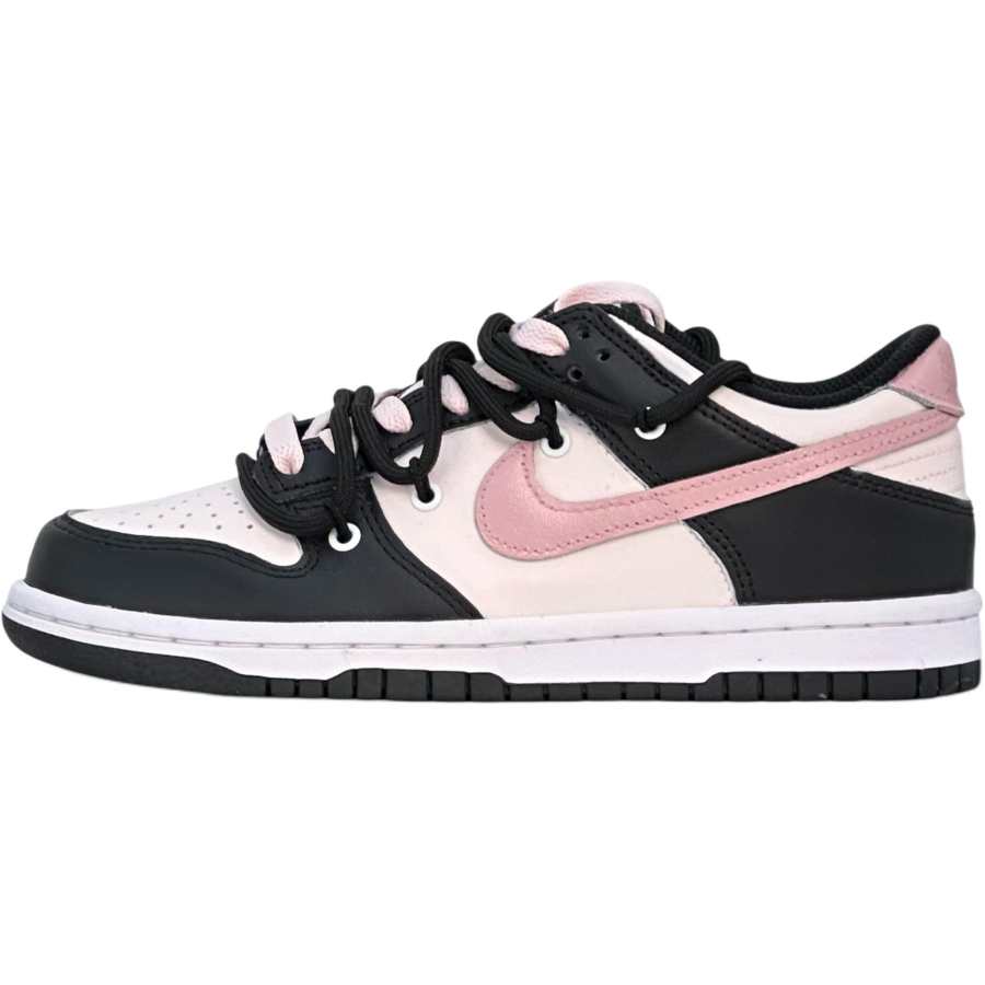 Nike Nike Dunk First Sakura Night Chat Slip Resistant Low top Kids' Skateboarding Shoes GS Women's Black Pink Teenagers