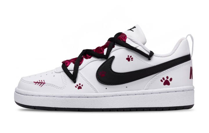 Nike Nike Court Borough Comfortable Low top Skateboard Shoes White Unisex