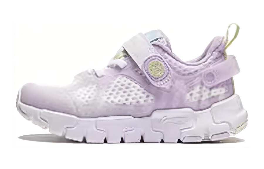 Li-Ning YOUNG Li Ning YOUNG Slip Resistant Abrasion Resistant Kids Lifestyle Shoes Purple White Kids'