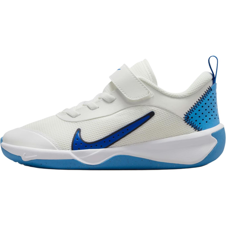 Nike Nike Omni Multi Court Low top Training Shoes White Blue Kids'
