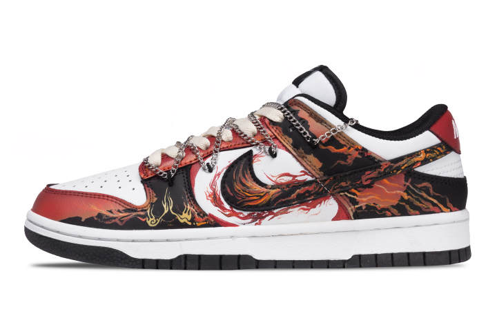 Nike Nike Dunk Six Eight, Flaming March Leather Slip Resistant Abrasion Resistant Slip Resistant Abrasion Resistant